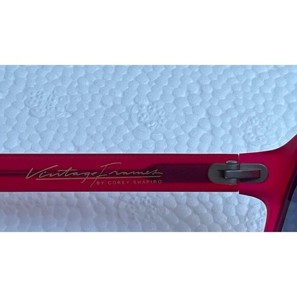 Vintage Frame Company The Creatchman by Corey Shapiro Red Flat Top Sunglasses - Picture 14 of 16